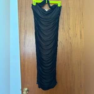 Oh Polly fitted Black Cocktail Dress Size 4